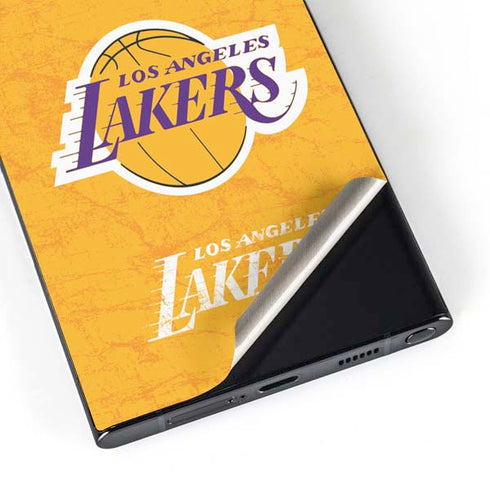 NBA Los Angeles Lakers Distressed Galaxy S25 Ultra Skin